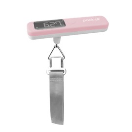 pack all 110 Lbs Luggage Scale, Digital Handheld Luggage Scale, Travel Weight Scale for Luggage with Backlit LCD Display, Battery Included (Pink)