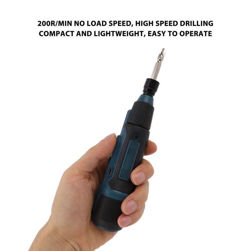 3.6V Electric Screwdriver with Flashlight Lithium Battery Powered Portable Rotary