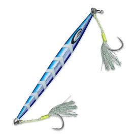 JYG PRO FISHING. Fishing Jig. Saltwater Fishing Lures. Deep sea Fishing jigs. Slow Pitch Jigging. Vertical Fishing Jigs. Tuna Fishing Gear. Stryke Collection Blue (Rigged), 140G