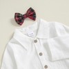 xkwyshop Fall Outfit Newborn Baby Boy Gentleman Long Sleeve Bow