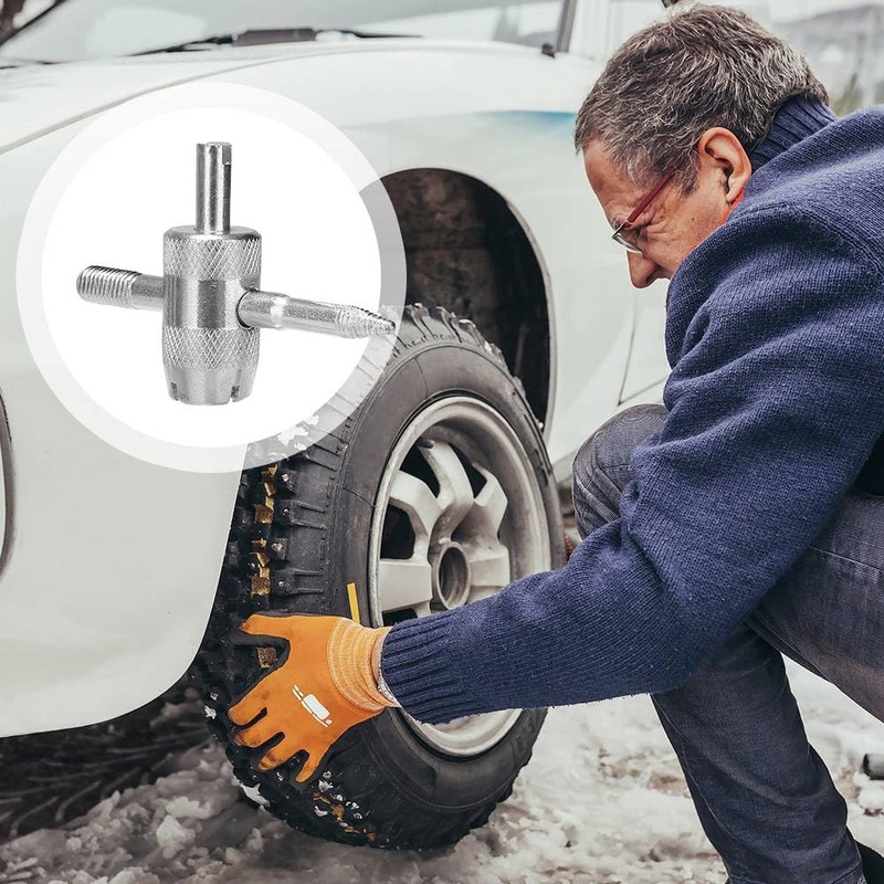 Henyall 2Pcs Valve Core Remover Tool, 4 in 1 Tyre