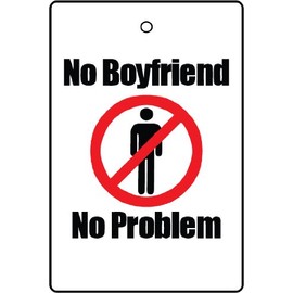Ali Air Freshener No Boyfriend, No Problem Car Air Freshener