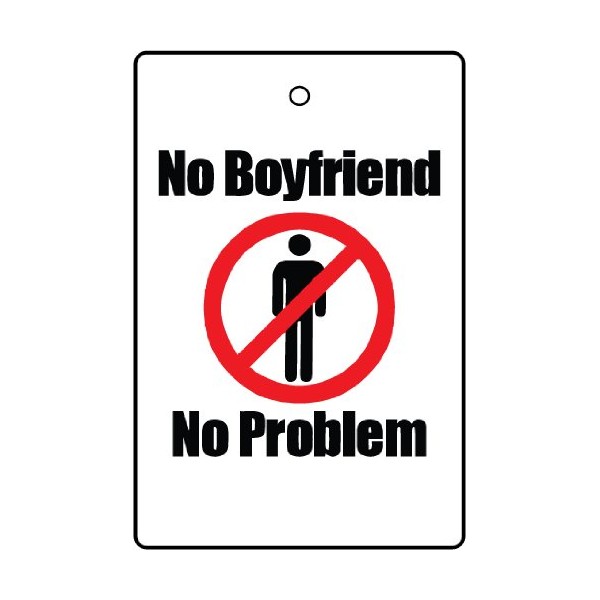 Ali Air Freshener No Boyfriend, No Problem Car Air Freshener