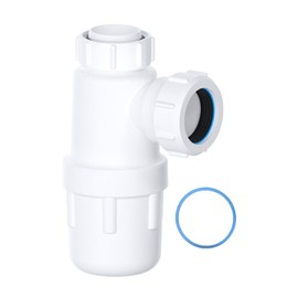Universal Bottle Trap 32mm 1-1/4" with Anti-Slip Ring, Kitchen Sink Waste Kit, BS EN2574-1 Compliant Urinal Bottle Sink Trap for Efficient Drainage