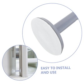 VILLFUL Door Wedge Stopper Mat 4 Pack Anti-Collision Pad for Door Wall Protector Non-Skid for Baby Toddler