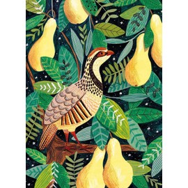 Museums & Galleries Christmas Cards Pack of 8 - Partridge in a Pear Tree - Eco-Friendly and Recyclable