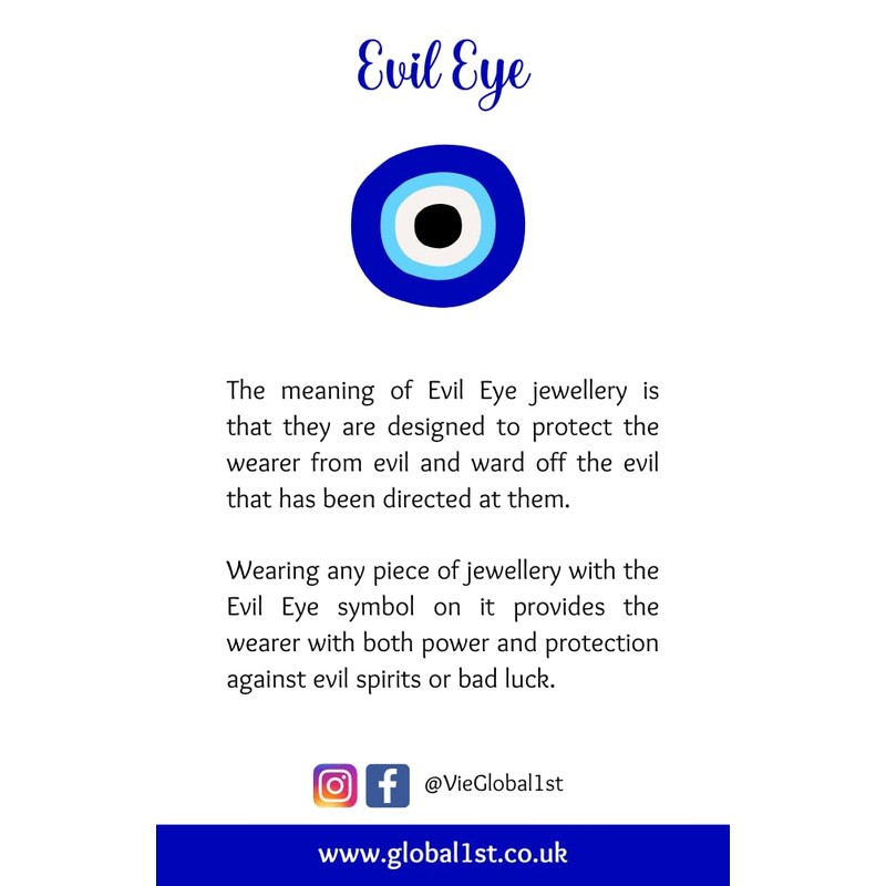 VIE Evil Eye Ring, Gold, Style #01, White