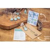 Lebensquelle Plus Aquamarine Teardrop Pendant | Drilled Tumbled Stone Pendant