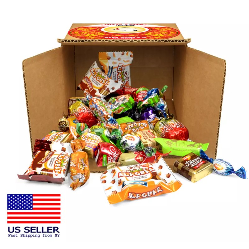 Russian Shoppe Gourmet Russian Chocolate Candy Assortment Rot Front, 1