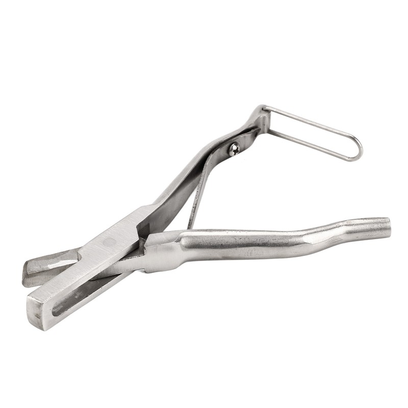 Pig Ear Tag Plier Stainless Steel Animal Ear Notcher with