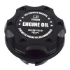 Unbranded Black Billet Engine Oil Emblem Anodized Oil Cap Filler