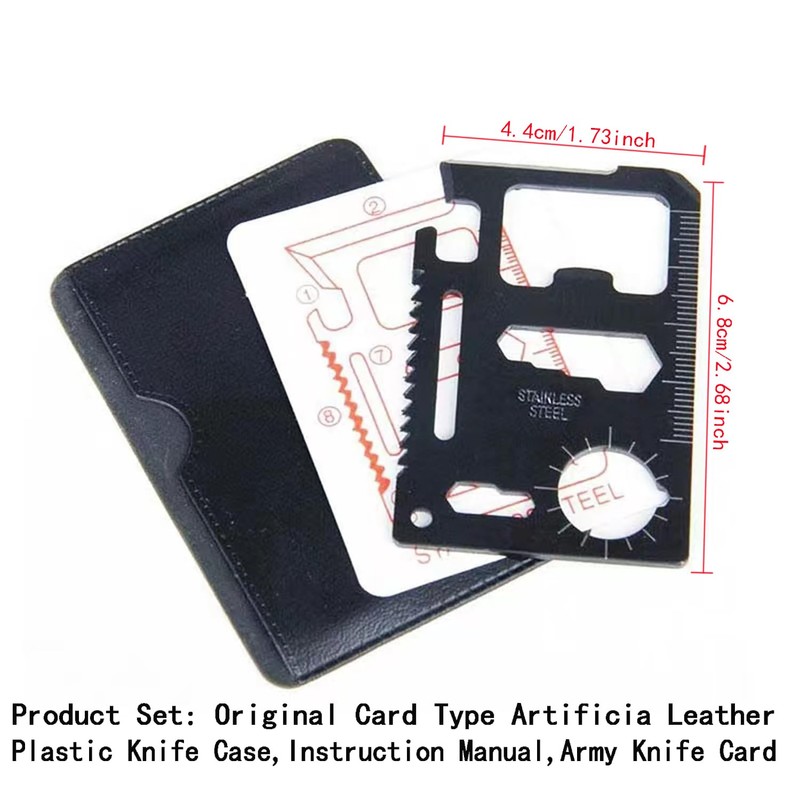 2Pcs Multitool Screwdriver Set, Wallet Credit Card Multitool Card Portable