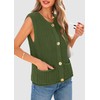 PRETTYGARDEN Women's Summer Sweaters Vest 2025 Sleeveless Button Down Cropped