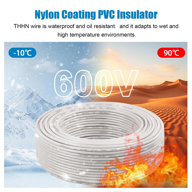 THHN Wire 14 Gauge 50 FT OFC Electrical Wire, 14