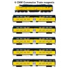 Chicago & North Western Commuter Train 6 magnets Andy Fletcher