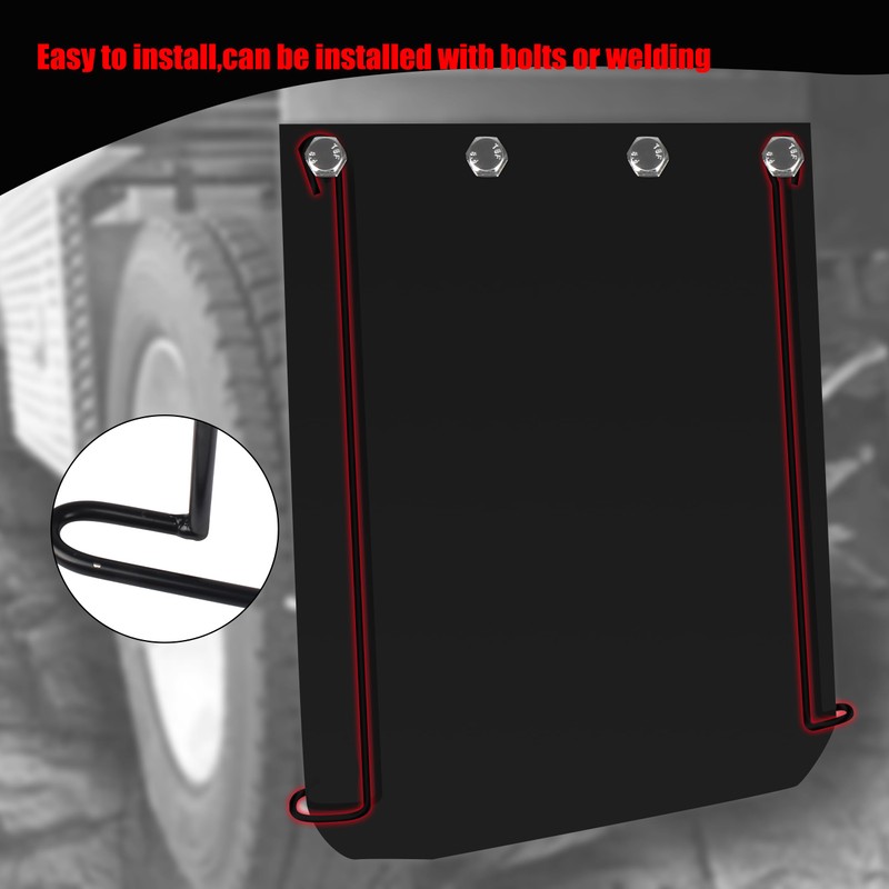 SHINJEW 24 Inch Mud Flap Anti Sail Bracket, 1 Pair