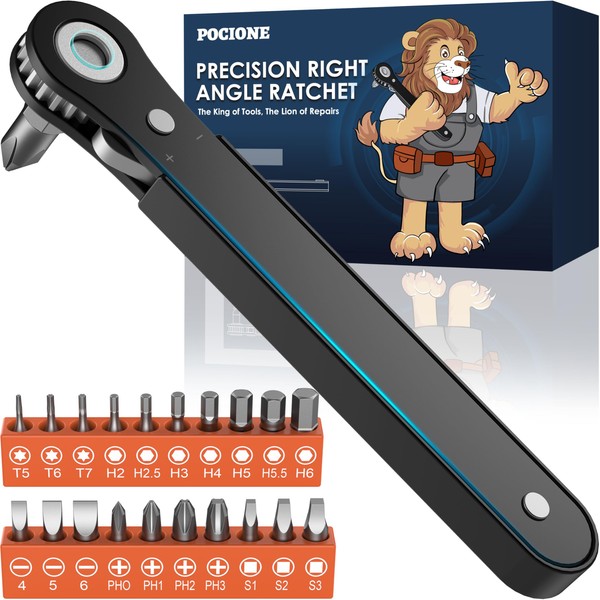 Tools for Men Gifts Right Angle Screwdriver: T5 T6 T7