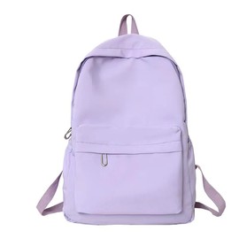 YXQSED Medium School Backpack Womens, Causal Travel School Bags for Teenage Girls Lightweight Rucksack Water Resistant Bookbag for College Womens Mens Purple