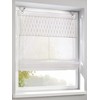 Kutti Roman Blind with Eyelets Tuck White 45 x 140