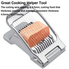 Egg Slicer, Heavy Duty Metal Egg Slicer Cutter for Boiled