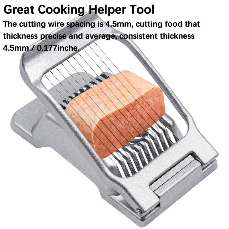 Egg Slicer, Heavy Duty Metal Egg Slicer Cutter for Boiled