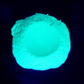1 oz - Blue Glow in The Dark Mica Powder - UV Reactive - 25 Colors Available, Use for Slime, Candles, Paints, Bath Bombs, Epoxy Resin, Soap, Clay, Nail Art, Jewelry