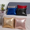 Xpanal Home Decorative Solid Glitter Sequins Square Throw Pillow Covers
