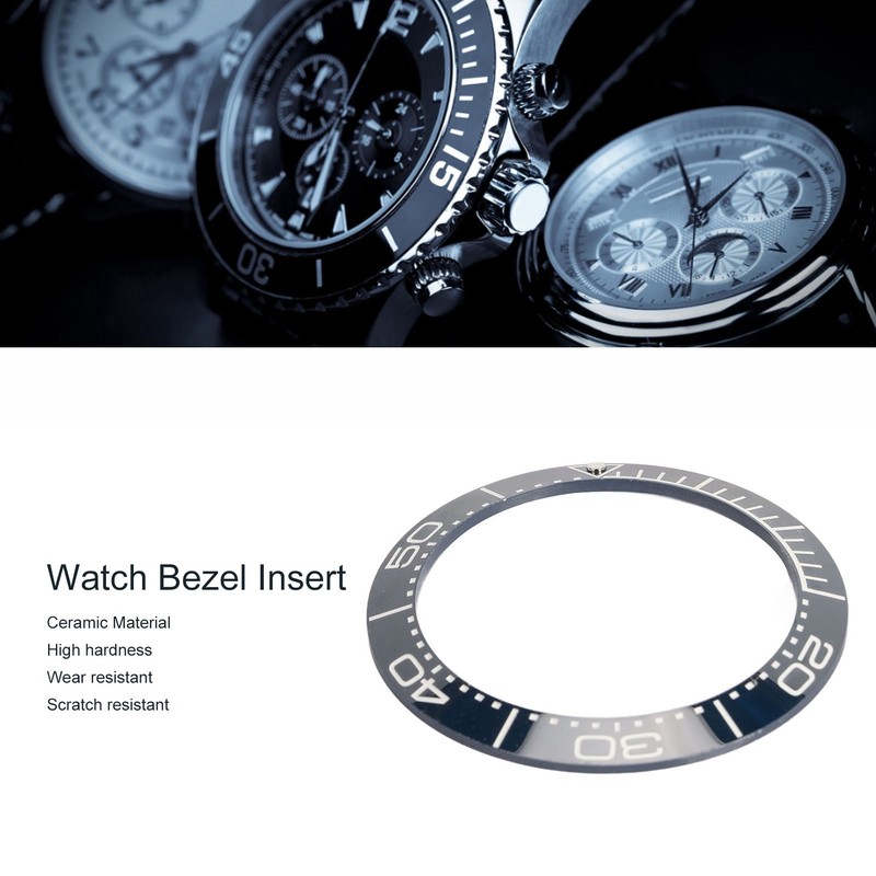 Ceramic Watch Bezel Ring Professional 41.5mm Watch Bezel Insert Replacement