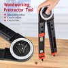 Woodworking Protractor Tool with Spirit Level Gauge Angle Finder Protractor