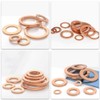 ZHUOYUE 200 Piece Flat Washer Copper Washer Drain Washer Gasket