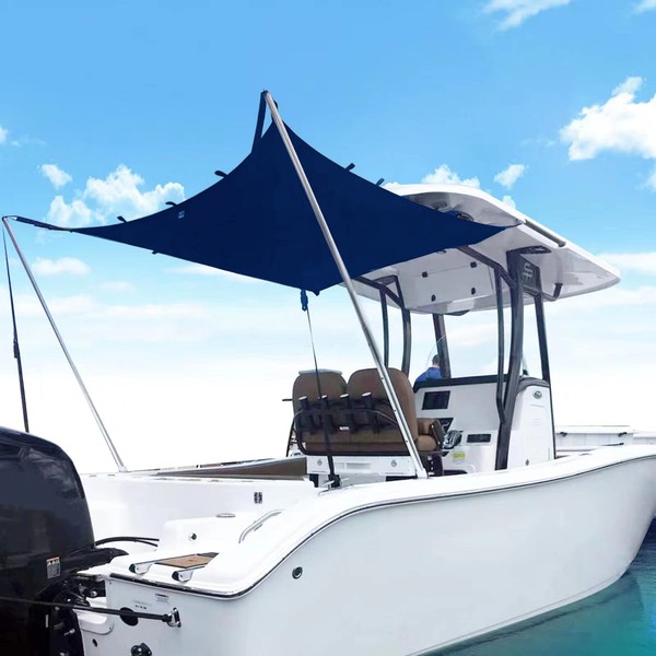 TeBaisea Boat T-Top Sun Shade Kit Boat Canopy, Boat Cover