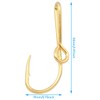Fish Hook Hat Pins WHYHKJ 4pcs Gold Fish Hook Hat
