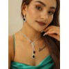 Shining Diva Fashion Latest Stylish Fancy Sparkling Crystal Diamond Necklace