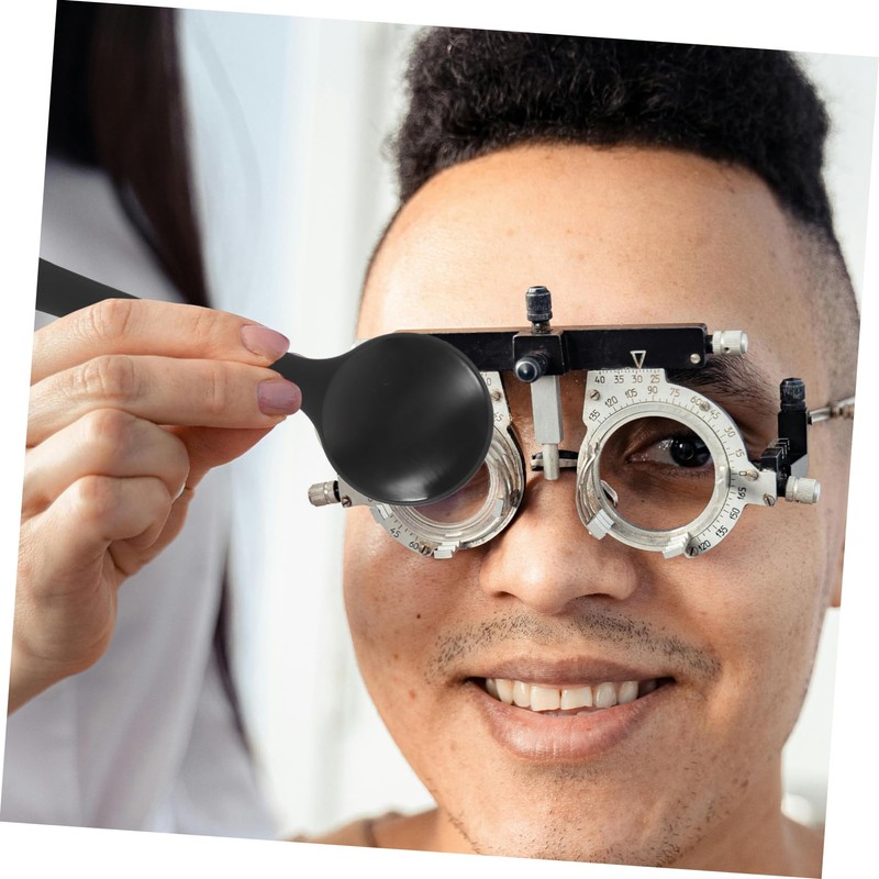 Mikinona 2pcs Eye Occluder Handheld Vision Testing Tool for Accurate