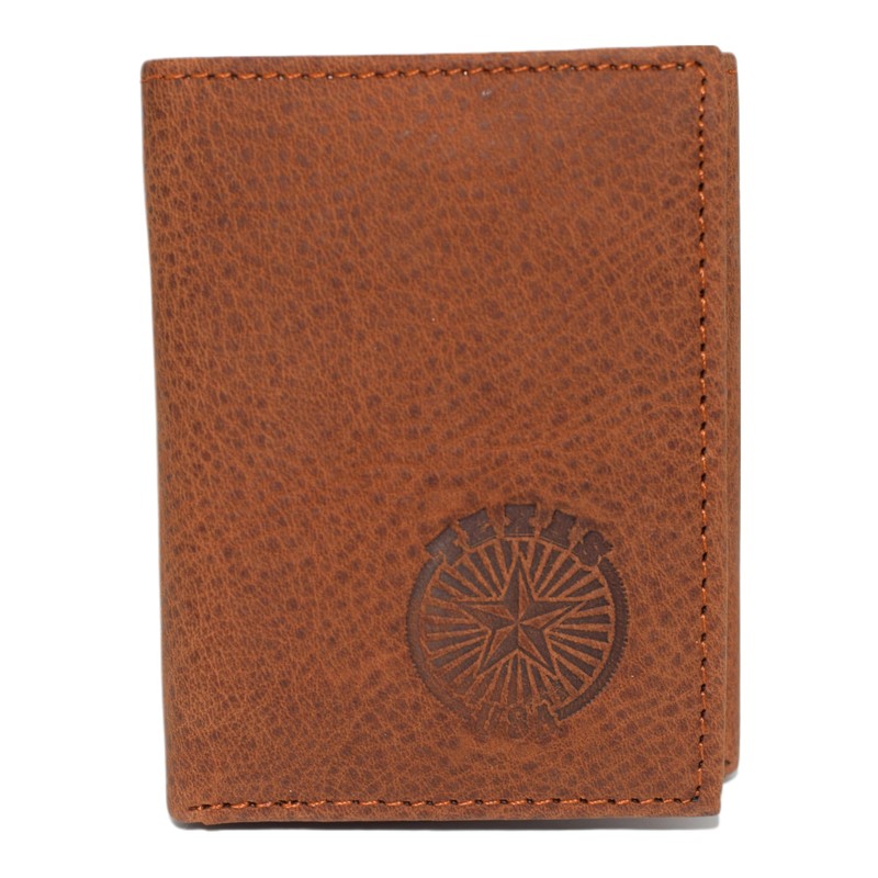MARSHAL Texas Men's RFID Blocking Genuine Leather Lone Star State