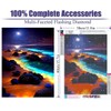 Yunnuo Diamond Art Kits for Adult,Moonlight Beach Diamond Painting for