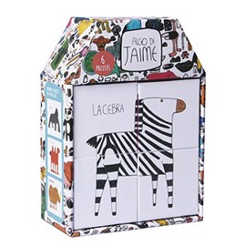 APLI Kids Jaime 18314 Puzzle with 4 Dice for 6 Animals