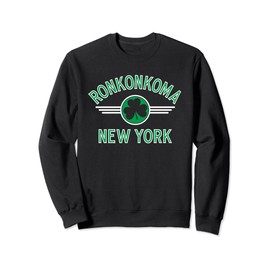 Ronkonkoma New York Irish Shamrock Circle Green Print Sweatshirt