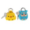 4pcs Mini Padlock Security Lock with Key Cute Cartoon Doll