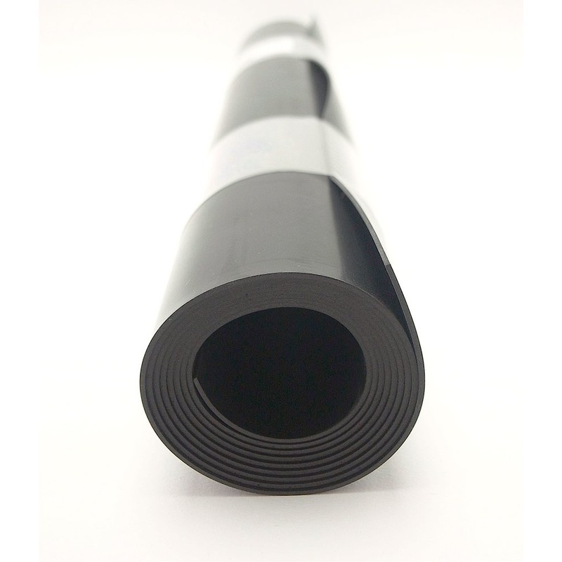 Wake Industry GS-105 Rubber Sheet, Black, Thickness 0.04 x Width