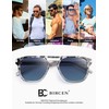 BIRCEN Polarized Sunglasses for Men UV-Protection: Acetate Retro Trendy Fashion