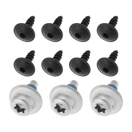 EMSea 1 Set Engine Undertray Under Cover Tray Bolt Screw Fixing Set Compatible with VW Golf MK7 R GTI Includes 3 Fender Bolts and 8 Lower Fender Screws