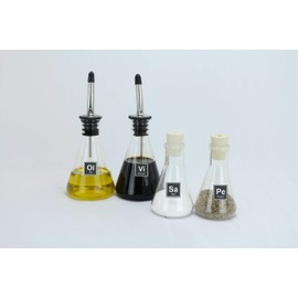 Chemistry Lovers Oil and Vinegar, Salt and Pepper Shaker Set