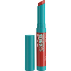 Maybelline New York Nourishing Lipstick with Shiny Finish, Vegan Formula with Natural Ingredients, Green Edition Balmy Lip Blush, No.010 Sandalwood, 1 Piece