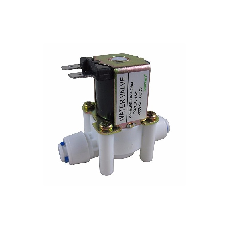 DIGITEN DC 12V 1/4" Inlet Feed Water Solenoid Valve Quick