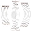 WOONEKY 30Pcs Professional Fishing Leaders with Swivels and Snaps Durable