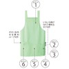 Nursley Women's Short Length 6 Pocket Apron, M-L, Sky Blue