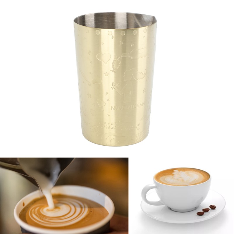Milk Frothing Pitcher 304 Stainless Steel Rust Proof Multipurpose 840ml