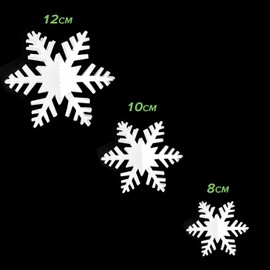 QUACOWW 3 Pack Christmas Hollow Snowflake Hanging Paper White Christmas Snowflake Decorations Paper Snowflake Hanging Garland Decorations for Holiday New Years