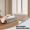 Inmorven Exfoliating Back Scrubber with Handles, Nylon Back Exfoliator, Two